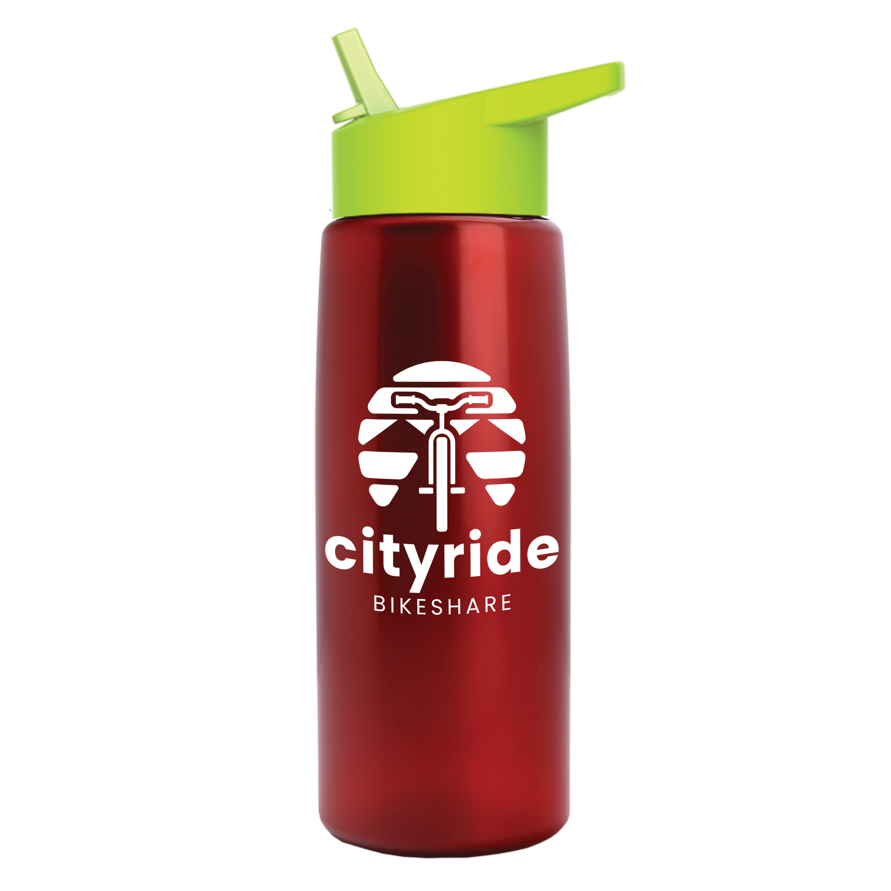 Flair Tritan® Metallike Bottle with Flip-Straw Lid - 26 oz.
